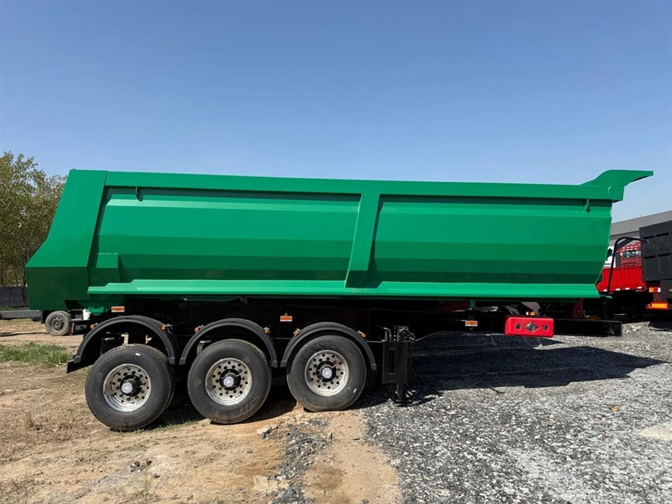 3-Axle Rear-Tipping Dump Semi-Trailer