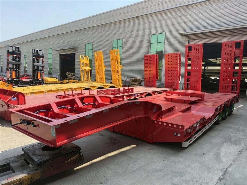 Concave-beam Low-bed Semi-trailer factory